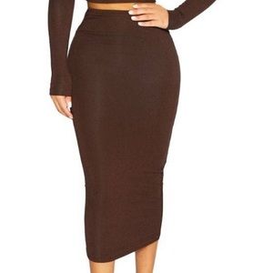 Naked wardrobe back ruched skirt